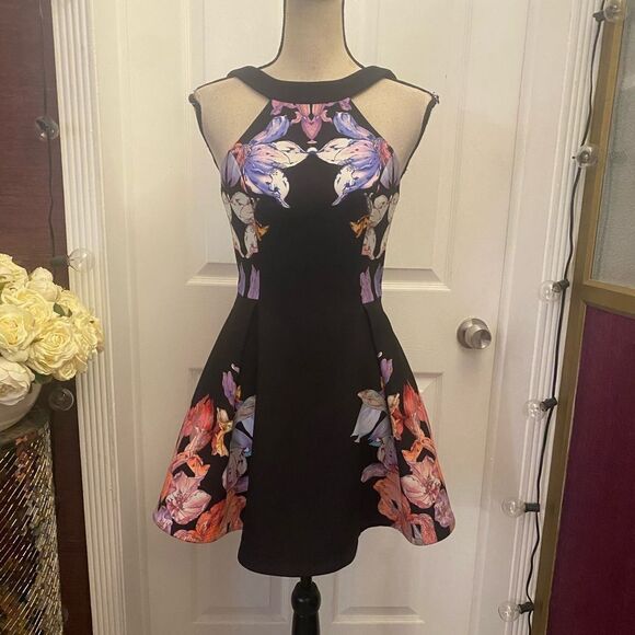 Keepsake open back mini dress, XS - Picture 1 of 8